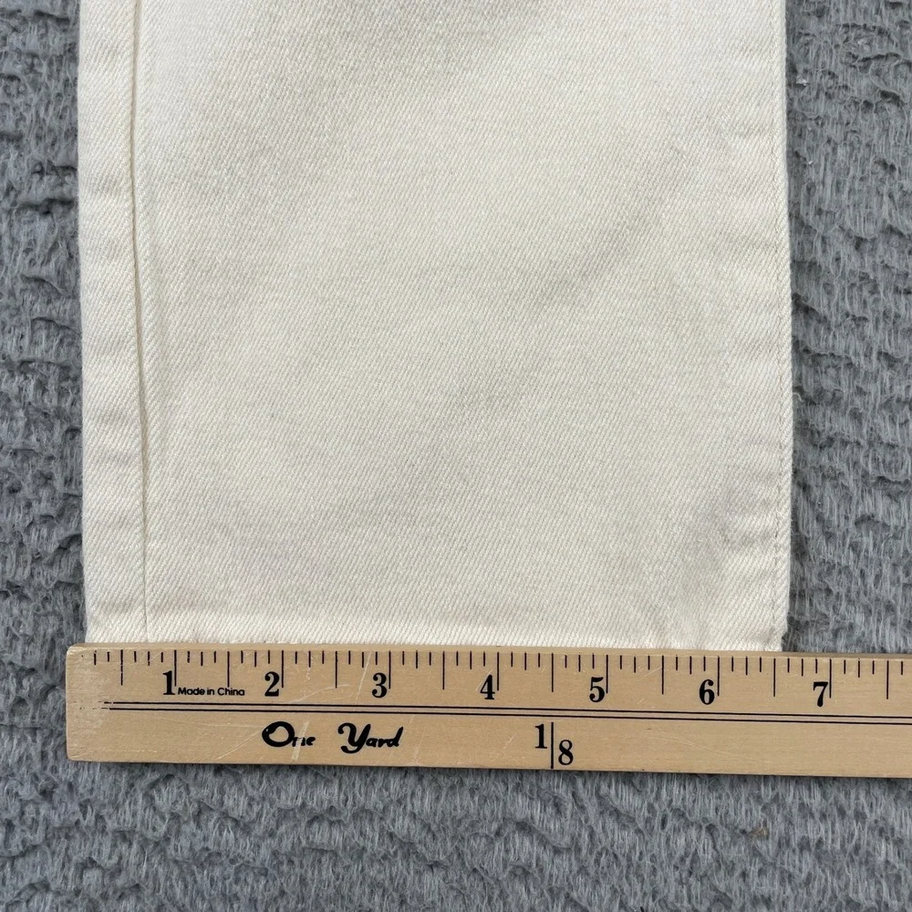 Lucky Brand Jeans Mens 30x32 Cream 410 Athletic Straight Stretch Denim Pants
